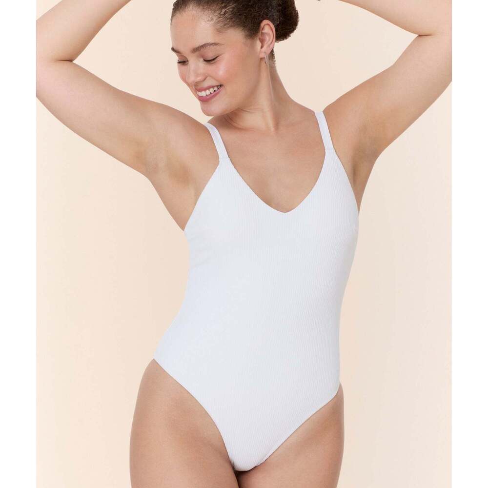 Andie The Marco One Piece - Eco Ribbed - White - Classic Size XLWHITE / XL